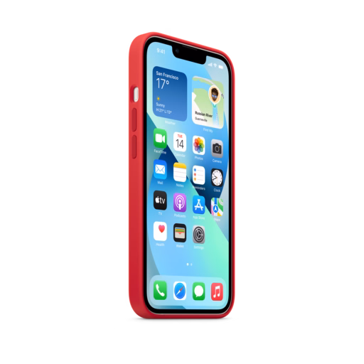 iPhone 13 Silicone Case with MagSafe — (PRODUCT)RED