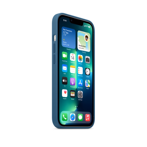 iPhone 13 Pro Silicone Case with MagSafe — Blue Jay