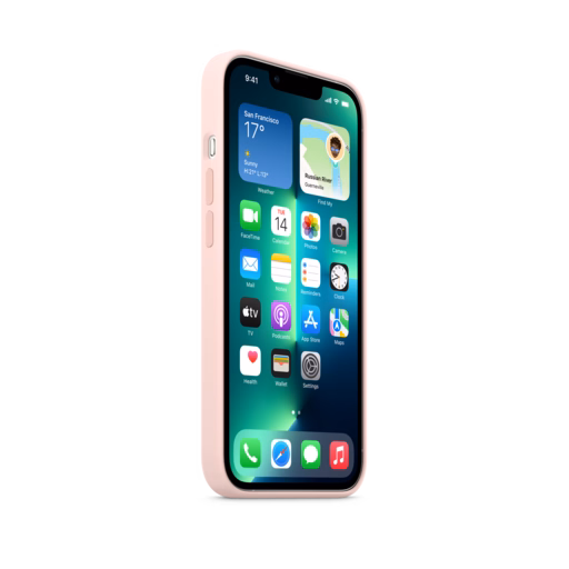 iPhone 13 Pro Silicone Case with MagSafe — Chalk Pink