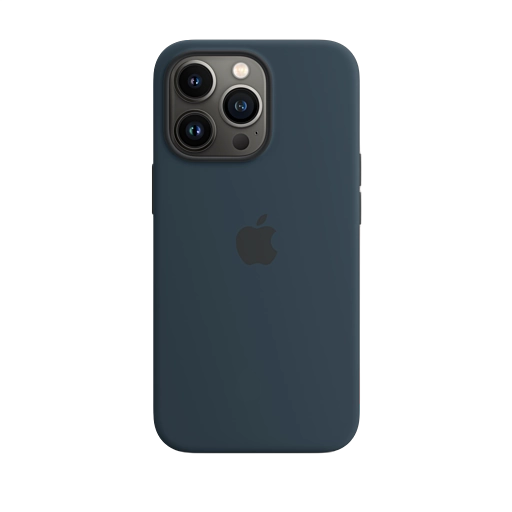 iPhone 13 Pro Silicone Case — Abyss Blue