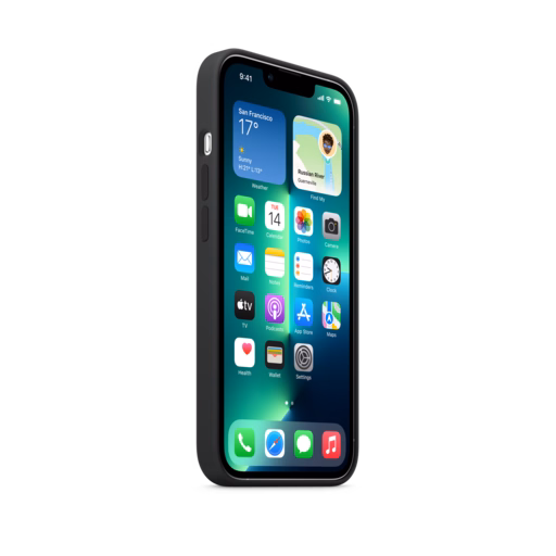 iPhone 13 Pro Silicone Case with MagSafe — Midnight