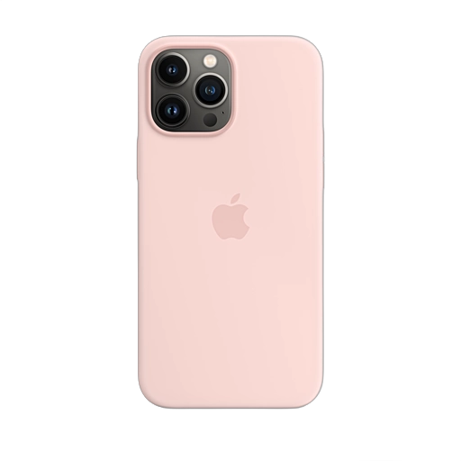 iPhone 13 Pro Max Silicone Case — Chalk Pink