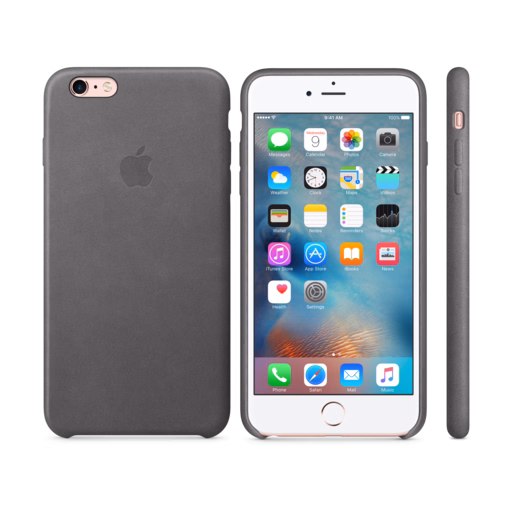 iPhone 6s Plus Leather Case — Storm Grey