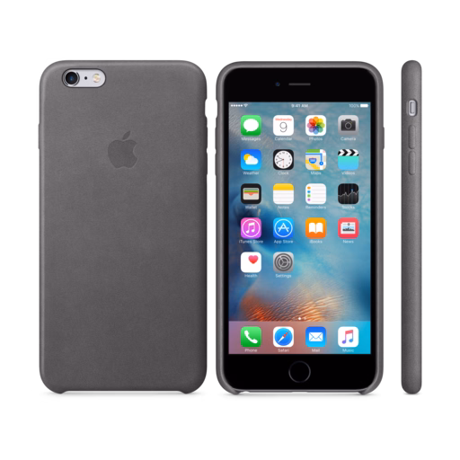 iPhone 6s Plus Leather Case — Storm Grey