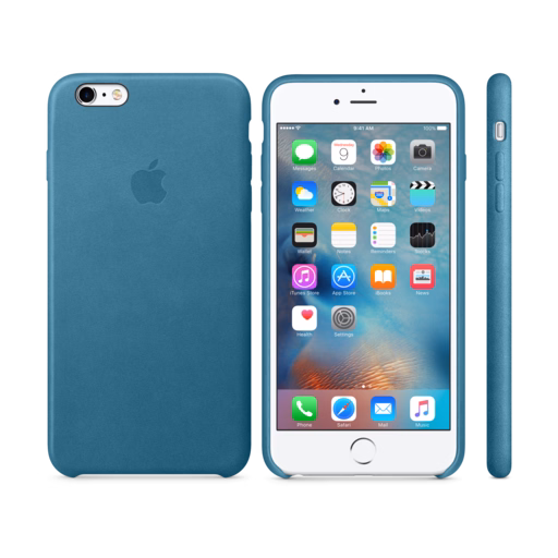 iPhone 6s Plus Leather Case — Marine Blue