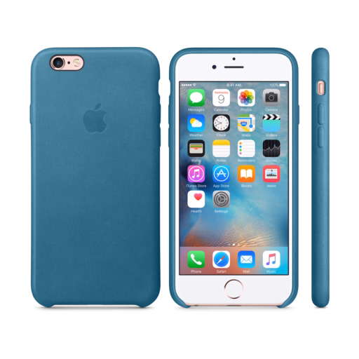 iPhone 6s Leather Case — Marine Blue