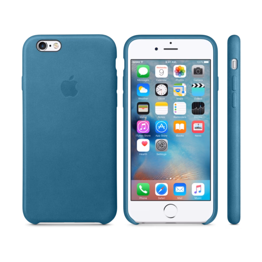 iPhone 6s Leather Case — Marine Blue