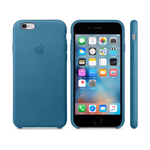 iPhone 6s Leather Case — Marine Blue
