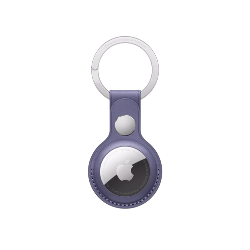 AirTag Leather Key Ring — Wisteria