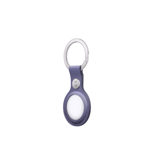 AirTag Leather Key Ring — Wisteria