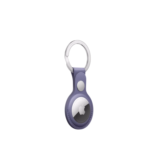 AirTag Leather Key Ring — Wisteria