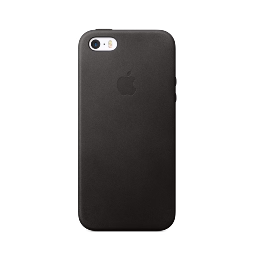 iPhone 5s-SE Leather Case — Black
