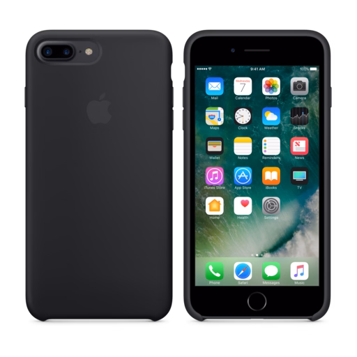 iPhone 7 Plus Silicone Case — Black