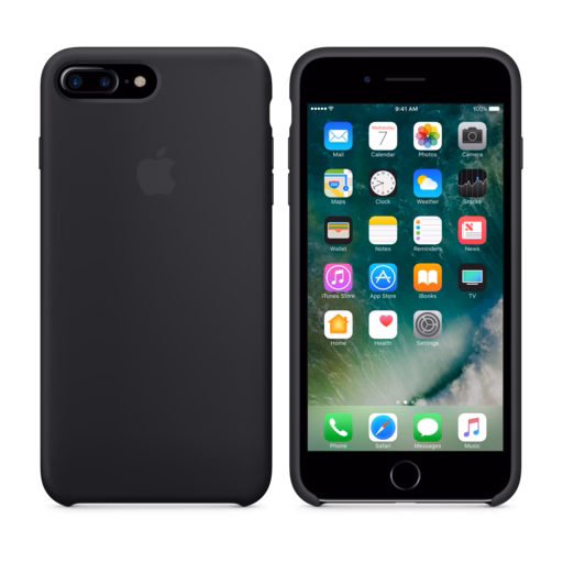 iPhone 7 Plus Silicone Case — Black