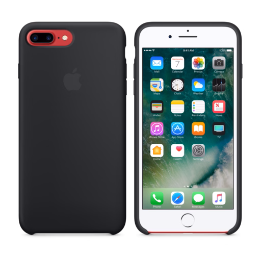 iPhone 7 Plus Silicone Case — Black
