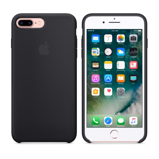 iPhone 7 Plus Silicone Case — Black