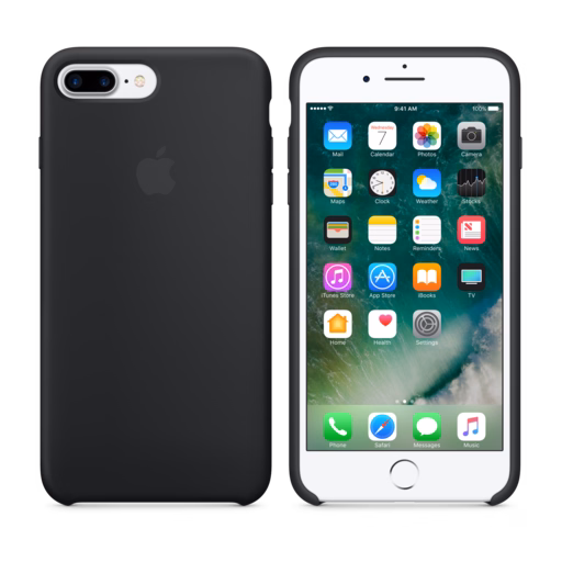 iPhone 7 Plus Silicone Case — Black