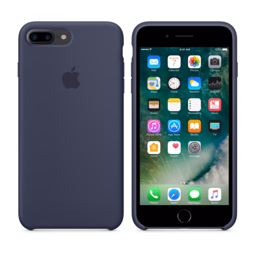 iPhone 7 Plus Silicone Case — Midnight Blue