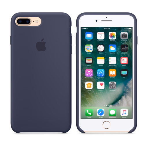 iPhone 7 Plus Silicone Case — Midnight Blue