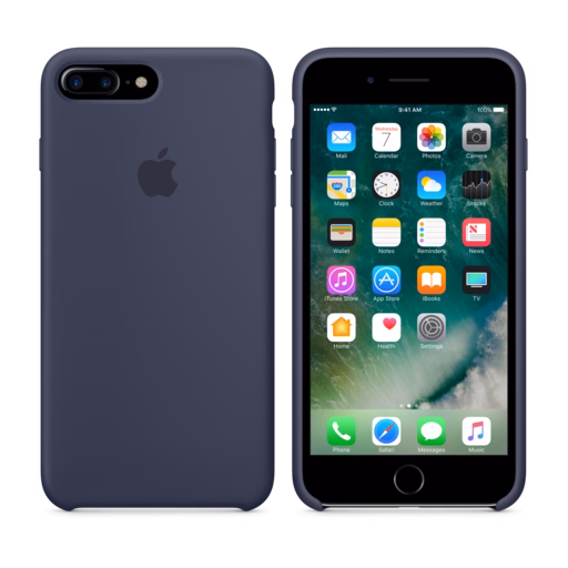 iPhone 7 Plus Silicone Case — Midnight Blue