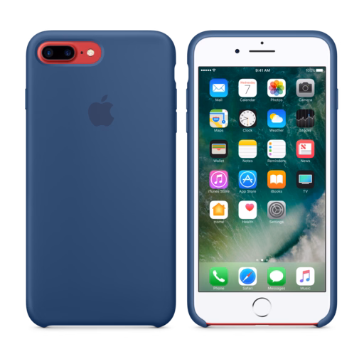 iPhone 7 Plus Silicone Case — Ocean Blue