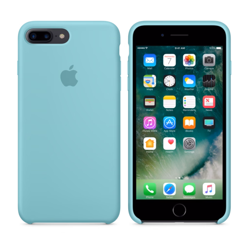 iPhone 7 Plus Silicone Case — Sea Blue