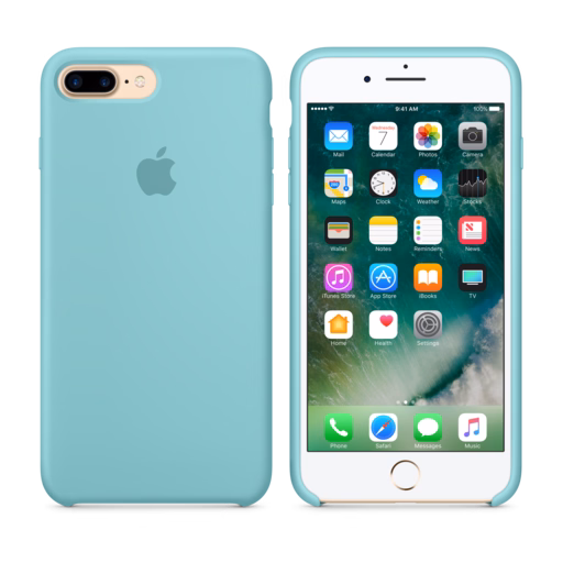 iPhone 7 Plus Silicone Case — Sea Blue