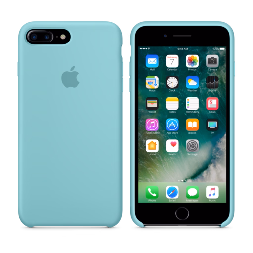 iPhone 7 Plus Silicone Case — Sea Blue