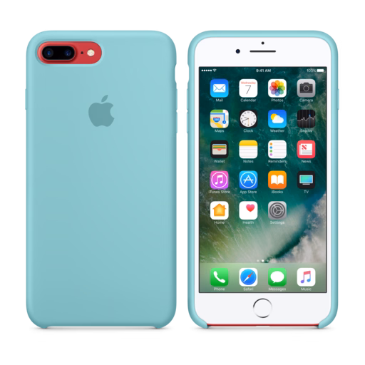 iPhone 7 Plus Silicone Case — Sea Blue