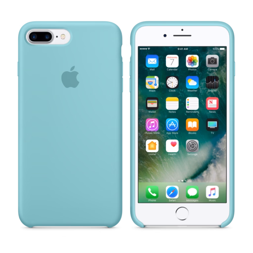 iPhone 7 Plus Silicone Case — Sea Blue