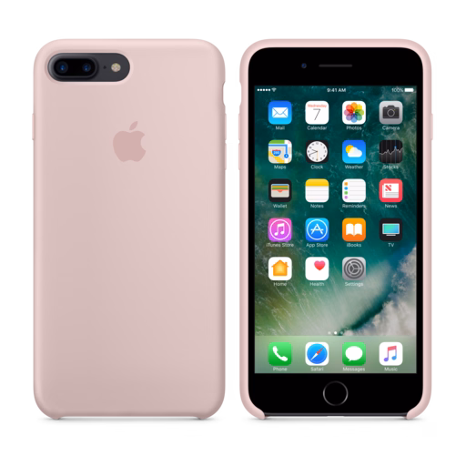 iPhone 7 Plus Silicone Case — Pink Sand