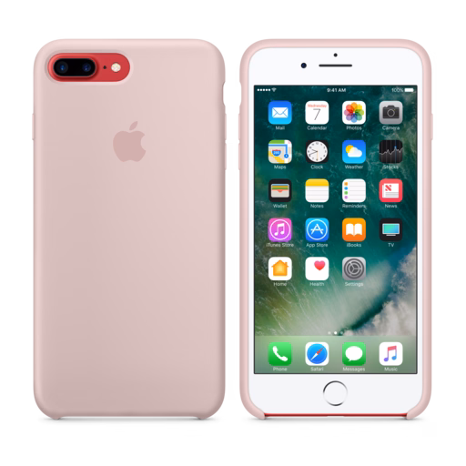 iPhone 7 Plus Silicone Case — Pink Sand