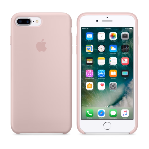 iPhone 7 Plus Silicone Case — Pink Sand