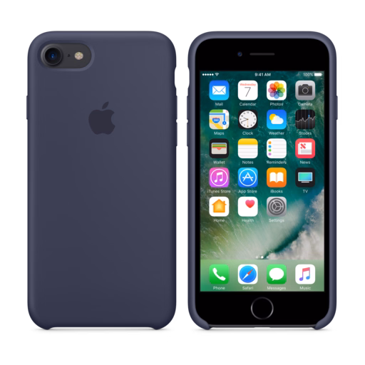 iPhone 7 Silicone Case — Midnight Blue