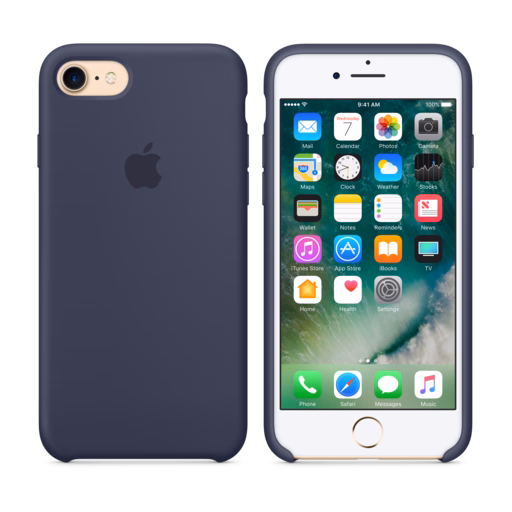 iPhone 7 Silicone Case — Midnight Blue
