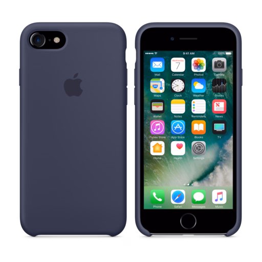 iPhone 7 Silicone Case — Midnight Blue