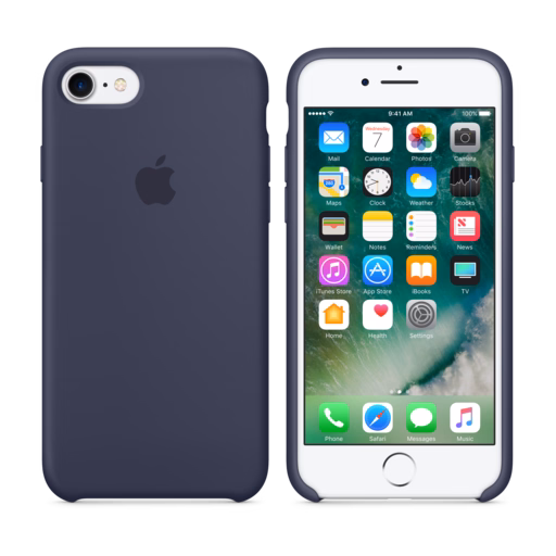 iPhone 7 Silicone Case — Midnight Blue