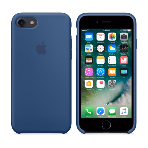 iPhone 7 Silicone Case — Ocean Blue