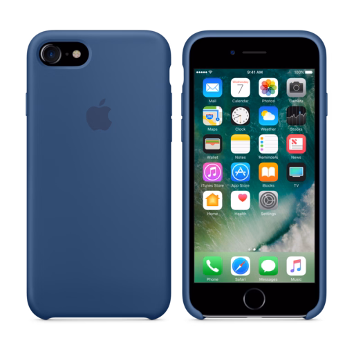 iPhone 7 Silicone Case — Ocean Blue