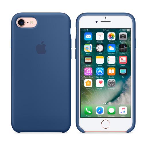 iPhone 7 Silicone Case — Ocean Blue