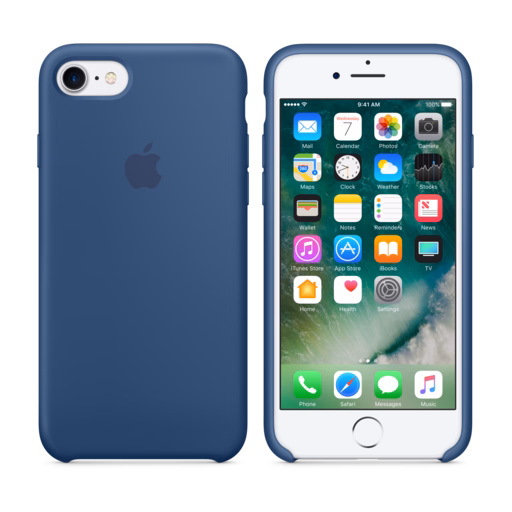 iPhone 7 Silicone Case — Ocean Blue