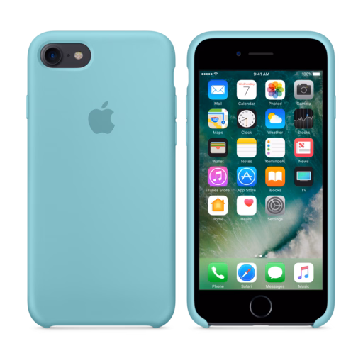 iPhone 7 Silicone Case — Sea Blue