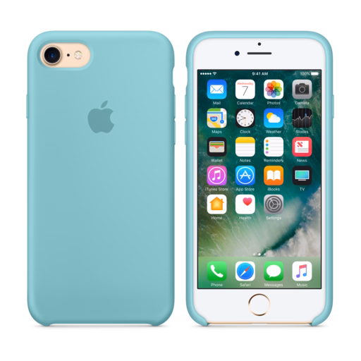 iPhone 7 Silicone Case — Sea Blue