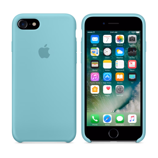iPhone 7 Silicone Case — Sea Blue
