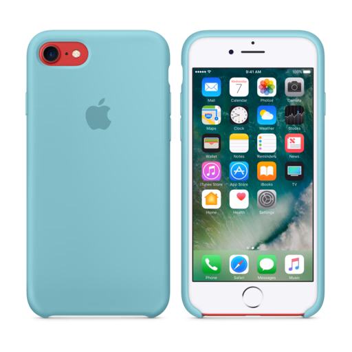 iPhone 7 Silicone Case — Sea Blue