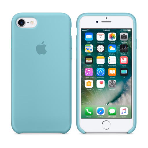 iPhone 7 Silicone Case — Sea Blue