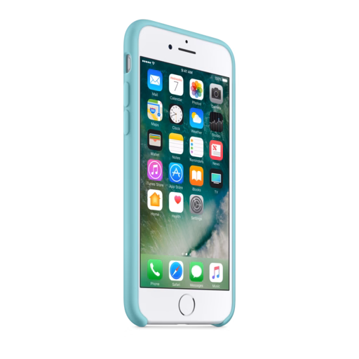 iPhone 7 Silicone Case — Sea Blue