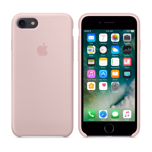 iPhone 7 Silicone Case — Pink Sand