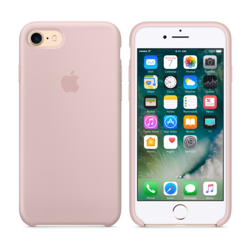 iPhone 7 Silicone Case — Pink Sand