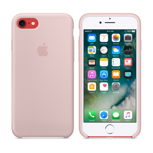 iPhone 7 Silicone Case — Pink Sand